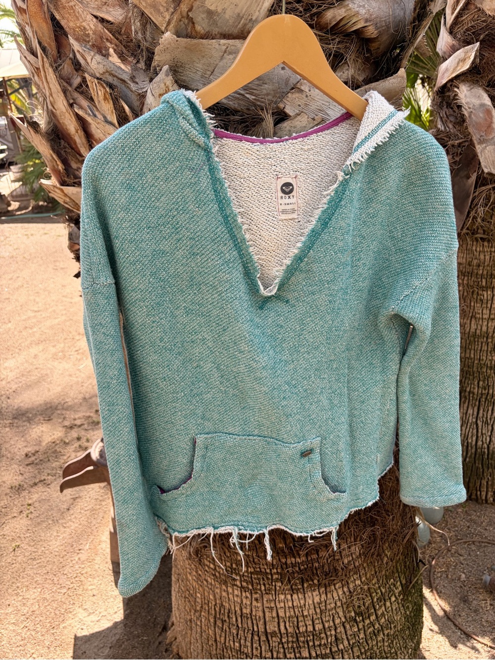 Roxy Women's Seafoam Green Hooded Pullover